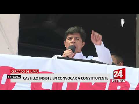 Castillo: “Una nueva Constitución ha sido y es siempre un clamor de las organizaciones sindicales