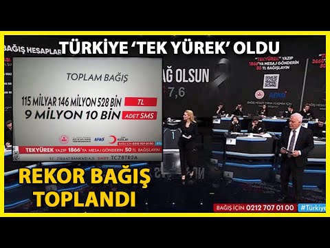 Türkiye, TV kanallarının ortak yayınıyla 'tek yürek'