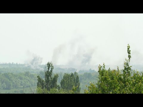 Des explosions retentissent lors d'une frappe russe dans l'est de l'Ukraine | AFP Images