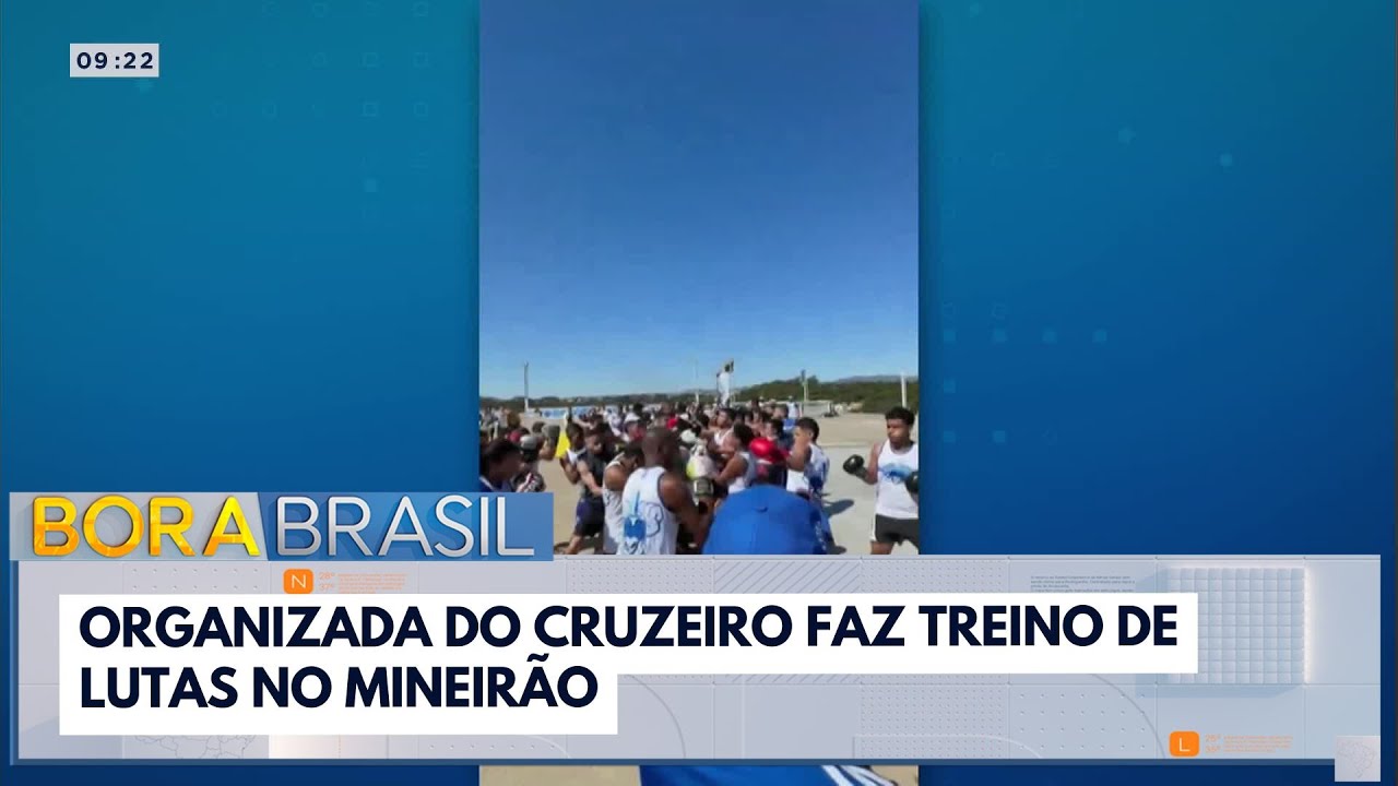 Organizada do Cruzeiro faz treino de lutas no Mineirão