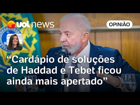 Lula deixa Haddad e Tebet com poucas opções para solucionar equilíbrio fiscal | Carla Araújo