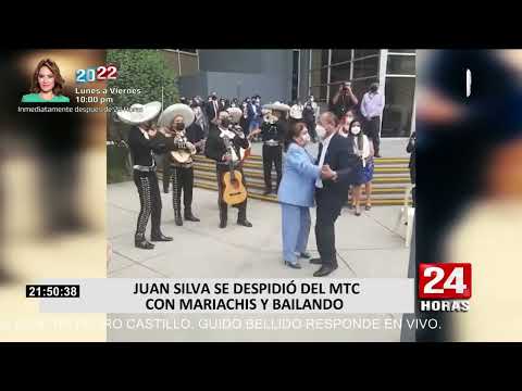 Juan Silva se despidió del MTC con mariachis y bailando