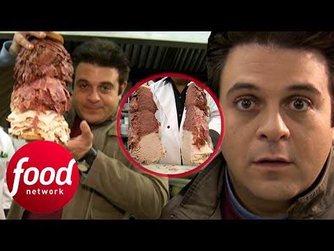 Adam Is Staggered By This 12 Feet Tall 10 LB Meaty Sandwich | Man V Food: The Carnivore Chronicles