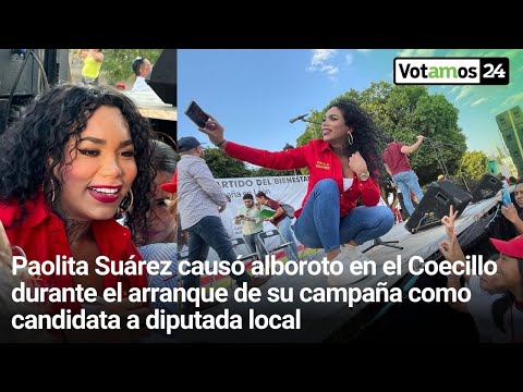 Paola Suárez arrancó campaña como candidata a diputada local en el Coecillo al lado de Alma Alcaraz