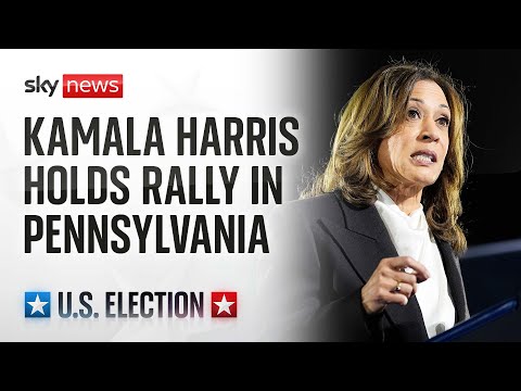 US Election: Kamala Harris holds campaign rally in Pennsylvania