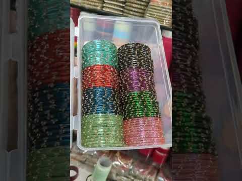 हरि पीली लाल काँच की चुड़िया प्यारी लड़कियों के #youtubeshorts #bangles #chudiyan