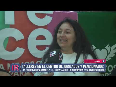 Talleres en el Centro de Jubilados y Pensionados funense