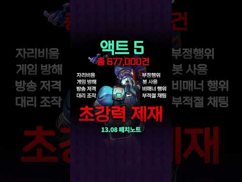 -<strong>악성</strong> 플레이어 대청소? 🧹 플레이어 여러분 감사합니다 // v13.08패치 - 발로란트