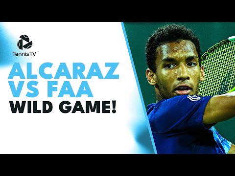 Carlos Alcaraz vs Felix Auger-Aliassime WILD Service Game! | Indian Wells 2023 Highlights