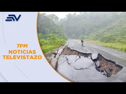 56 carreteras de Ecuador están en mal estado afectando la conexión de 19 provincias | Televistazo