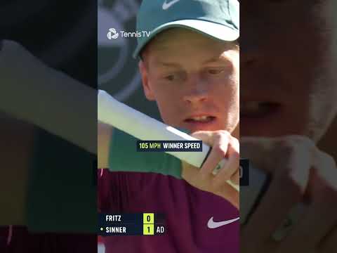 4 Rocket Jannik Sinner Forehands In 1 Game!