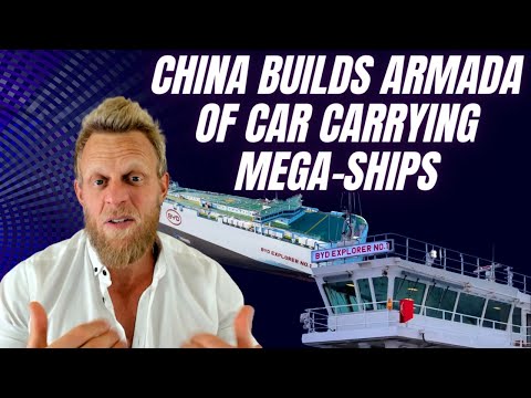Chinese EV companies are building MEGA car ships as fast as possible