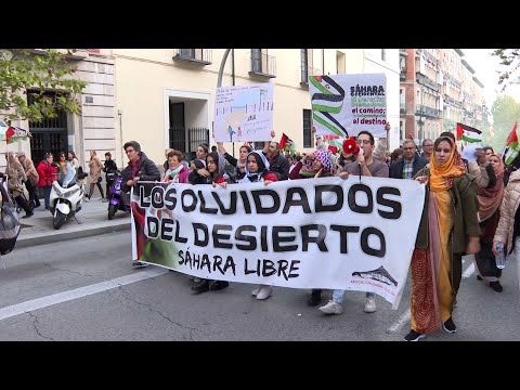 Los saharauis en España piden la autodeterminación apoyados por Sumar, Podemos y Más Madrid