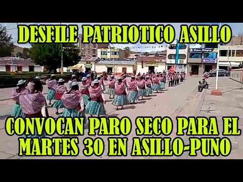 ASI DESFILARON LOS TENIENTES GOBERNADORS EN DISTRITO DE ASILLO..