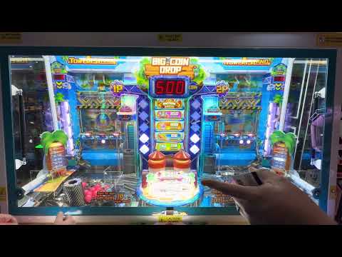 BRAND NEW JAPANESE COIN PUSHER TICKET GAME! “TOWER ISLAND”! 2 PLAYER PLAY! | JJGeneral1 Arcade