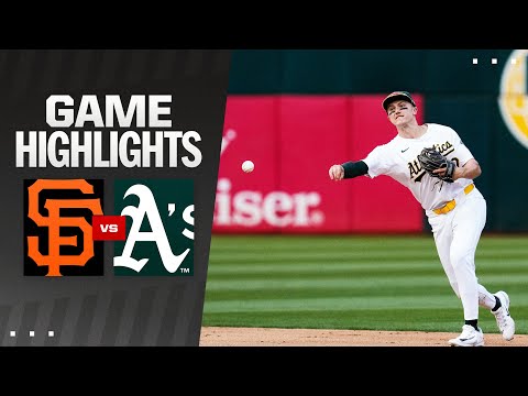 Giants vs. As Game Highlights (8/17/24) | MLB Highlights