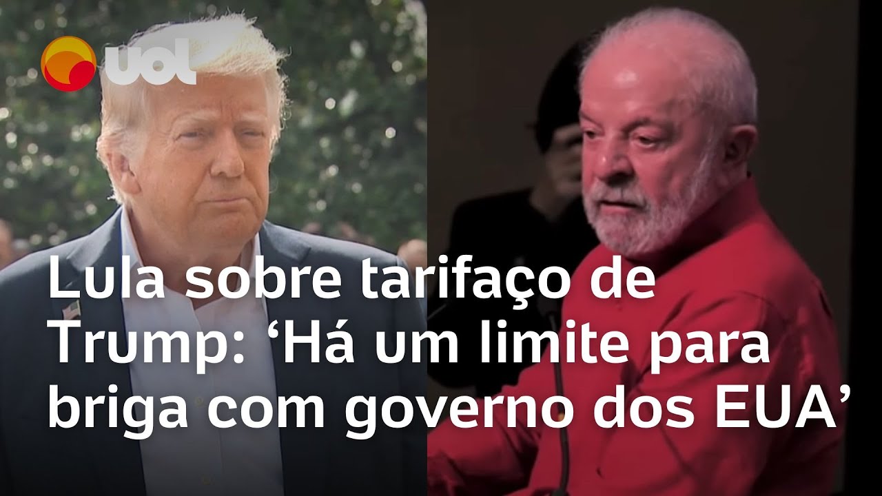 Lula diz que em taxação do Trump ele precisa ter um limite em briga contra americanos