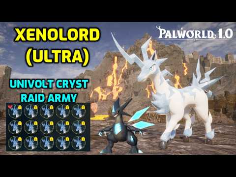 Palworld: Univolt Cryst Raid Army vs Xenolord (Ultra)