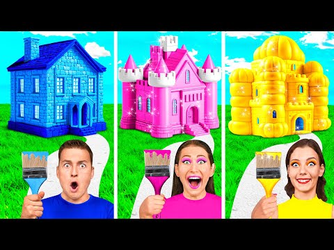 Jednofarebný Dom Výzva | Úžasná Umelecká Výzva Fun Teen