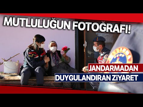 Mutluluğun Fotoğrafı…Jandarma Hem Duygulandı, Hem Duygulandırdı