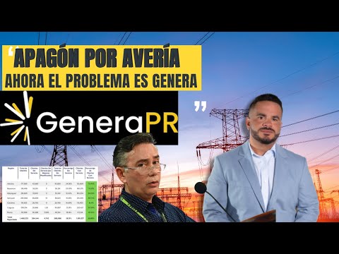 309 MIL SIN LUZ - Apagón por averías en montones de plantas de Genera, AES y EcoEléctrica