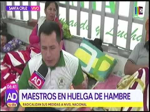 29032023 LORENZO CHAVEZ MAESTROS EN HUELGA DE HAMBRE A NIVEL NACIONAL  BOLIVISIÓN