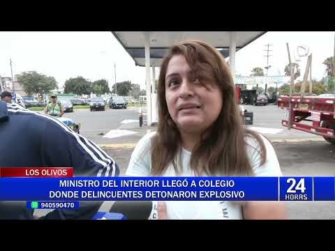 Detonan explosivo en colegio de Los Olivos: institución suspende clases hasta el viernes