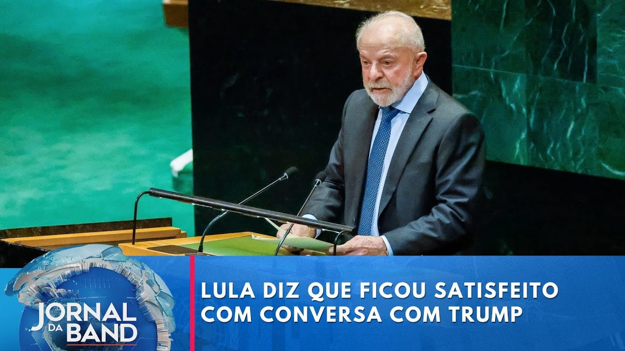 Lula diz que ficou satisfeito com conversa com Trump na ONU | Jornal da Band