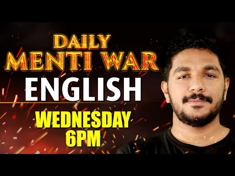 Daily Menti War | English | Wednesday 6PM | Menti Quiz | Alex Sir