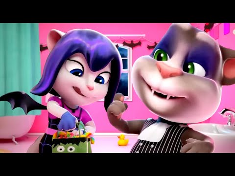 Talking Tom 😼 こわ〜いマジックショー！🎩✨ The Scary Magic Show 🍁🎃 Halloween collection 😱 Super Toons TV アニメ