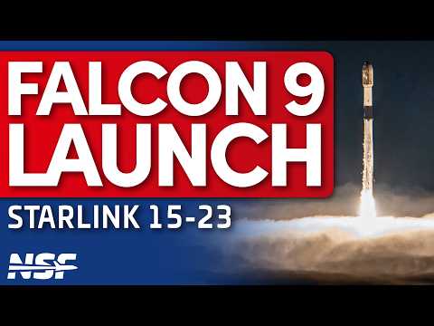 SpaceX Launches Falcon 9 Starlink 15-23 from Vandenberg