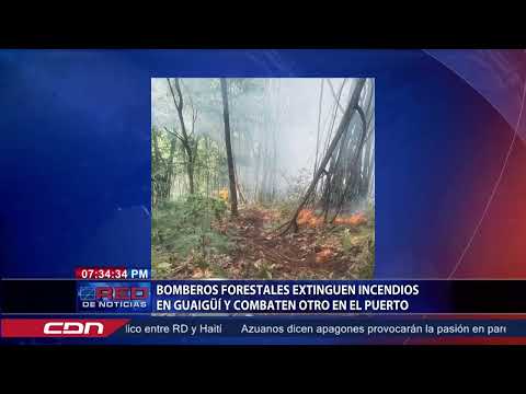 Bomberos forestales extinguen incendios en Guaigüí y combaten otro en el puerto
