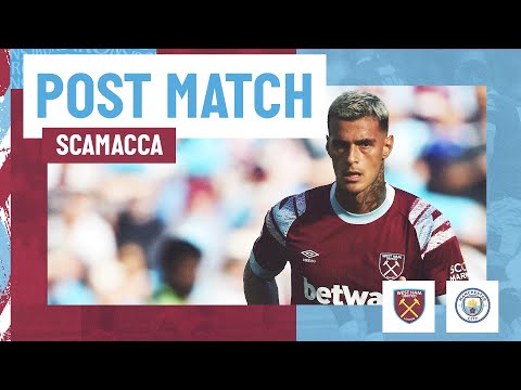 "The team gave everything" | West Ham 0-2 Manchester City | Gianluca Scamacca Post Match Interview