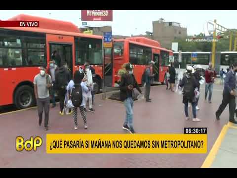 Metropolitano: usuarios en incertidumbre por suspensión del servicio