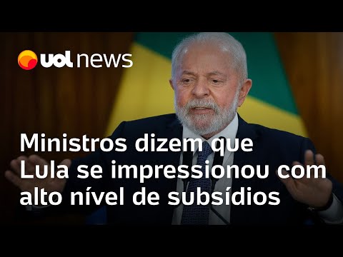 Lula se impressiona com subsídios tributários, e Tebet vai preparar plano para equilibrar contas