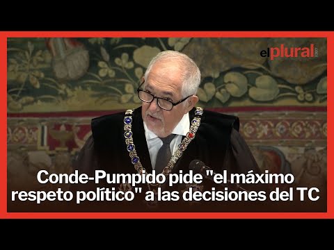 Conde-Pumpido reivindica la independencia del TC y pide el máximo respeto político