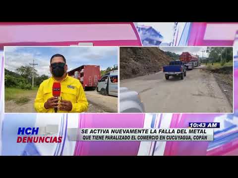 ¡Precaución! Se reactiva falla geológica de El Metal en la CA-4, Cucuyagua, Copán