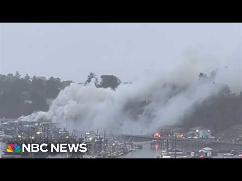 Fire at seafood plant forces evacuations in Oregon