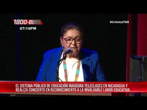 Sistema público de educación inaugura teleclases en Nicaragua