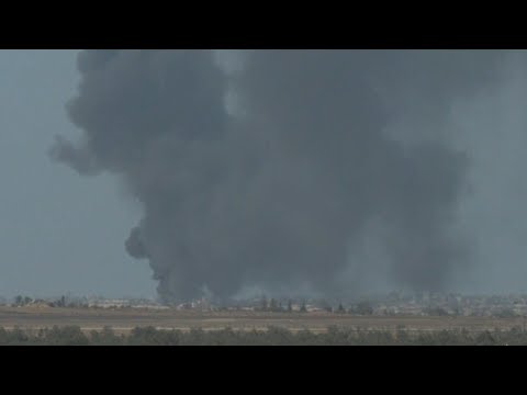 Massive cloud of smoke rises over southern Gaza Strip | AFP