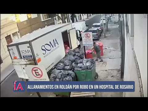 Roldán: allanamientos por robo en hospital de Rosario