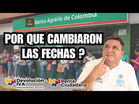 👉Porque Se Modificaron Las Fechas de Pago de Renta Ciudadana y Devolucion del IVA❓