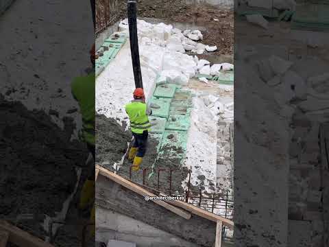 Yapay Havuz İçin Beton Döküm İşlemi | Strafor Gövde #shorts #satisfying #bilgi