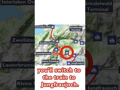 All Interlaken to Jungfraujoch routes #jungfraujoch