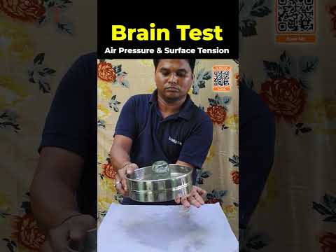 🔥 Why Doesn’t Water Fall? 😱 Air Pressure Trick EXPOSED #braintest #sciencetricks #puzzlegame #viral