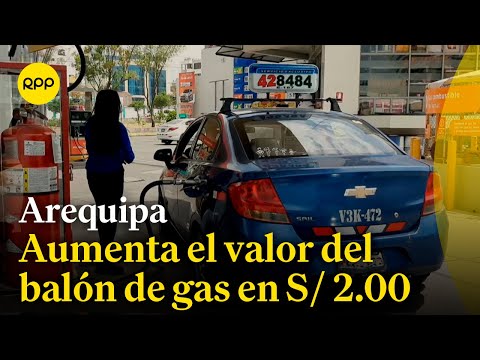AREQUIPA: Se registra el aumento del valor del balón de gas en S/ 2.00
