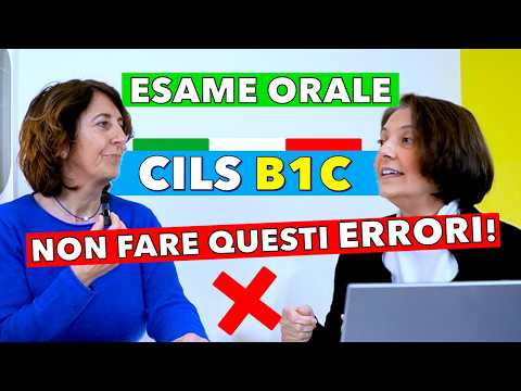 Gli ERORRI più comuni esame ORALE CILS B1 C Cittadinanza ITALIANA 🇮🇹