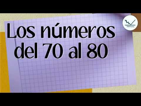 Los números del 70 al 80