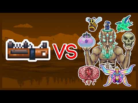 Terraria 1.4.5.5 - Barrel Launcher vs ALL Bosses