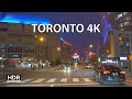 Driving Toronto 4K HDR - Night Drive - Ambient Drive TV[1]